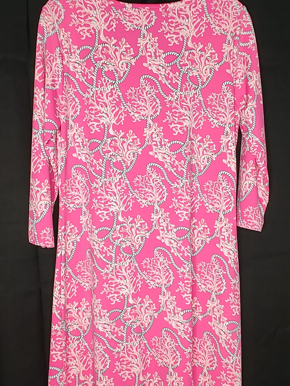 Anthony's Resort Wear Mini Dress Feminine Pink Coral Beach Travel Lightweight - Picture 6 of 6